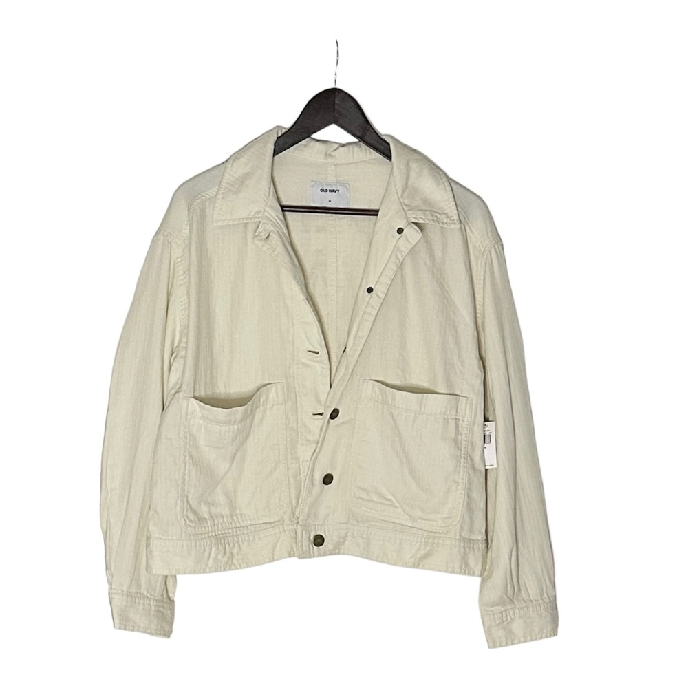 Old Navy Off White Ivory Jacket NEW NWT MEDIUM